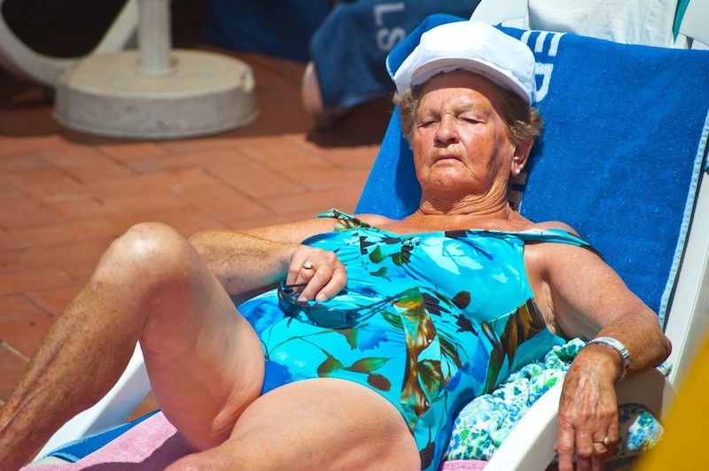 Old People Having Fun in the Sun