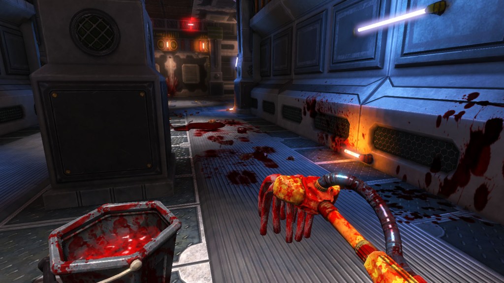 In ‘Viscera Cleanup Detail’ maak je de troep schoon die achterblijft in een first person shooter