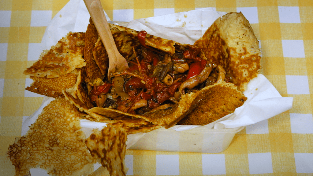 La Socca aux Encornets (Chickpea Crepes with Squid) Recipe