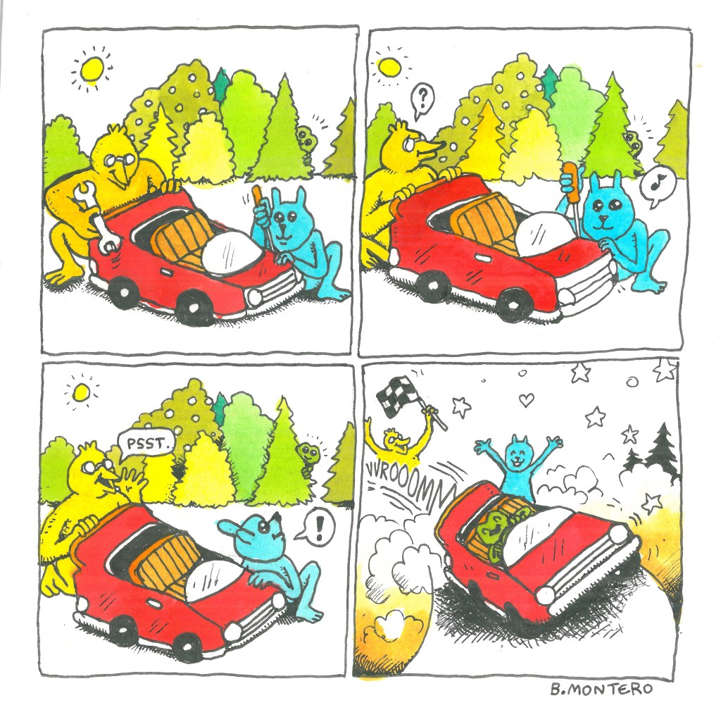 ‘Froggy and Friends Take Care,’ Today’s Comic by Benny Montero