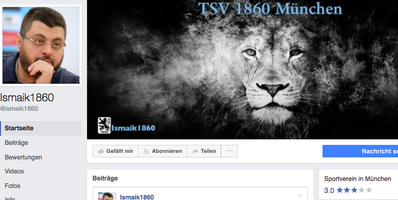 Ismaiks Facebook-Seite ist die letzte Bastion der Meinungsfreiheit bei 1860