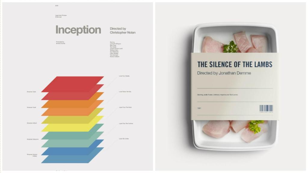 Minimalistyczne plakaty kultowych filmów na każdy dzień roku