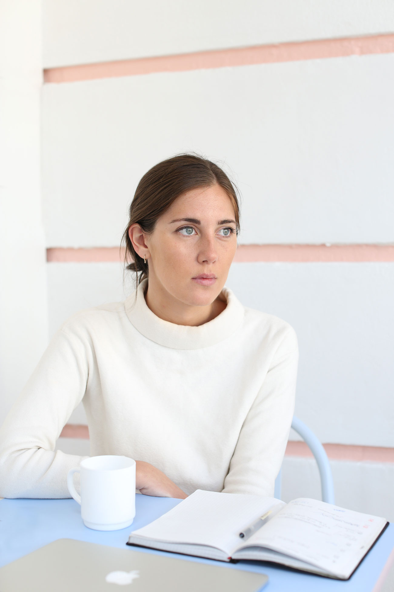 Olivia Sudjic portrait at Cafe Miami by Imogen Freeland