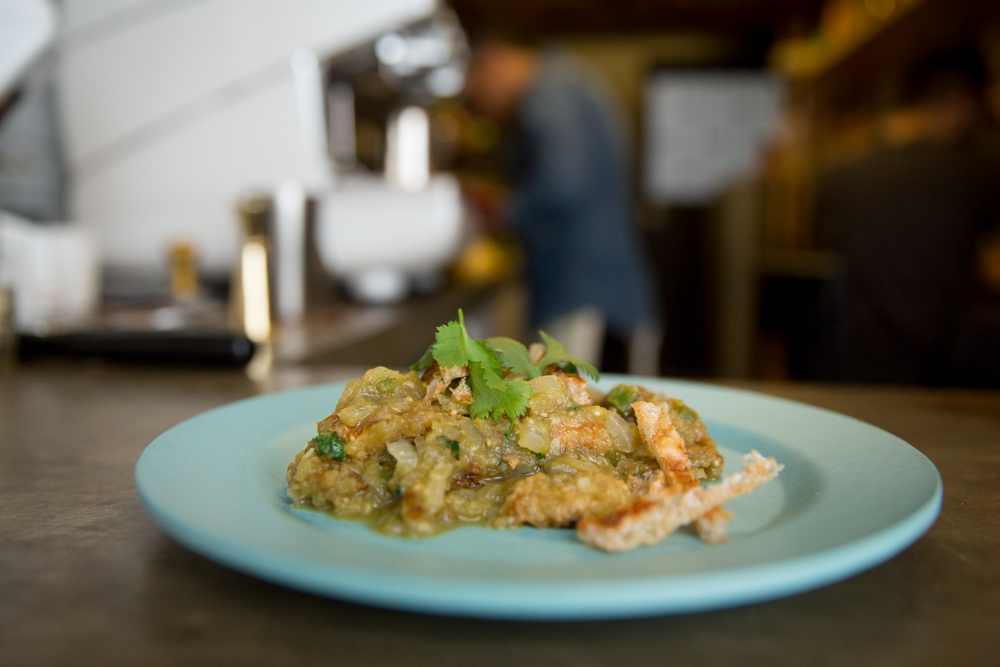 Chicharrón en salsa verde