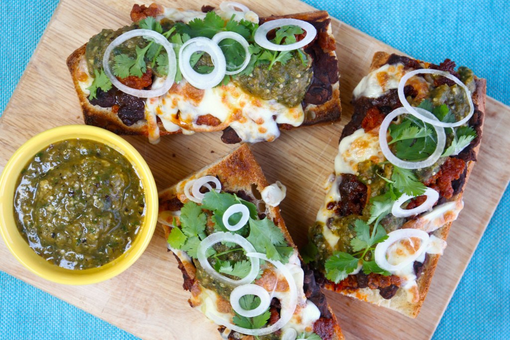 Chorizo and Black Bean Molletes Recipe