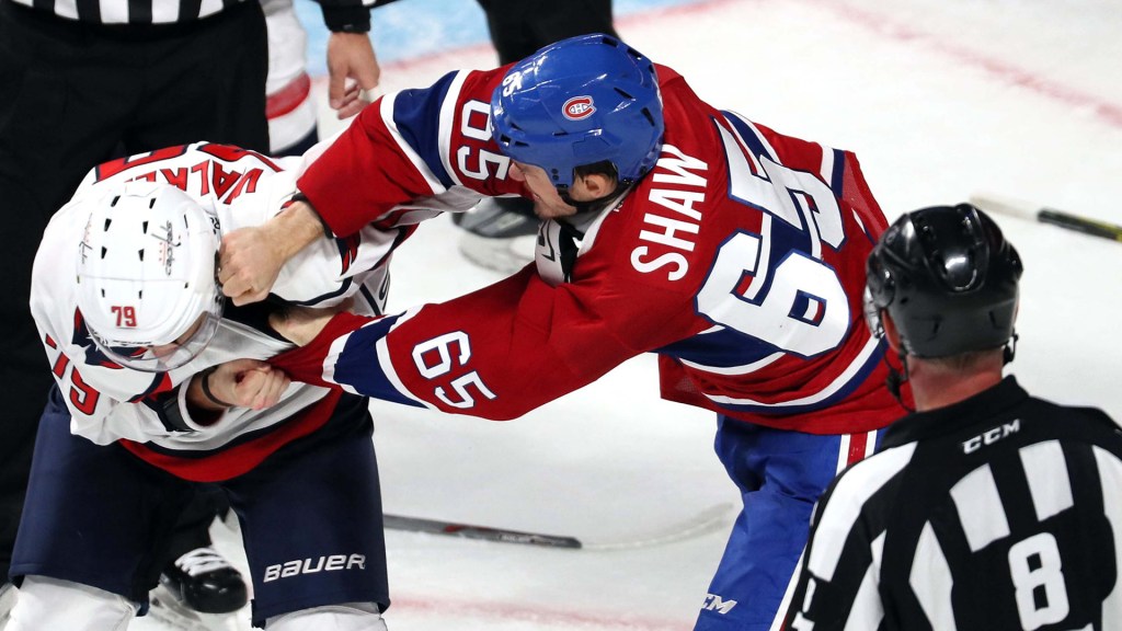 A porrada no Hóquei no Gelo