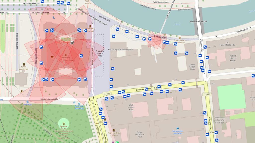 Cette carte interactive montre les caméras qui vous surveillent dans les lieux publics