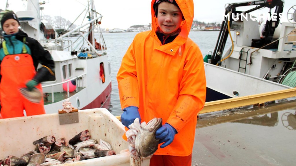Avec les gosses payés une fortune pour couper des langues de poisson