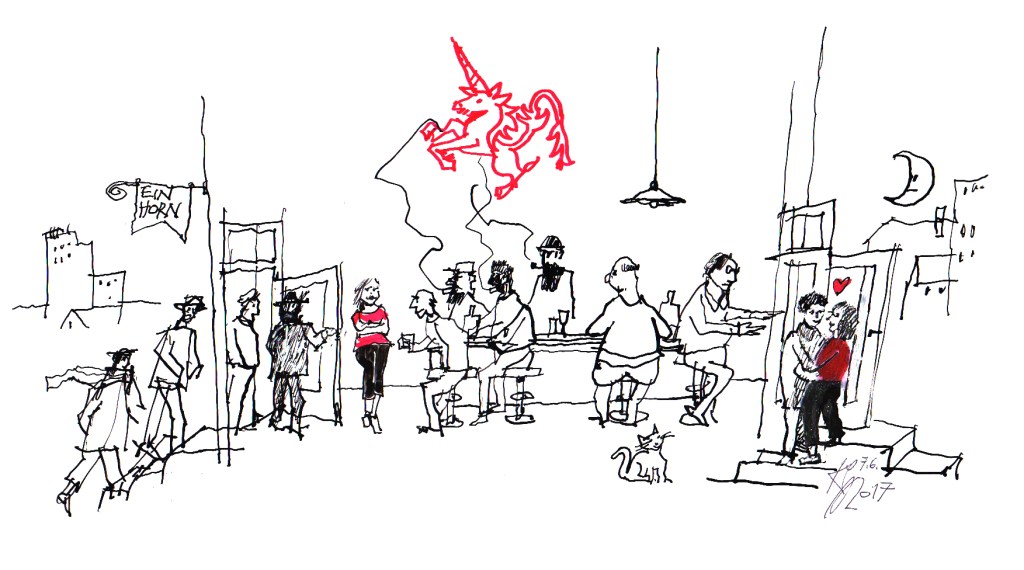 “Du bist der einzige nur Halbverblödete in diesem Scheißladen”