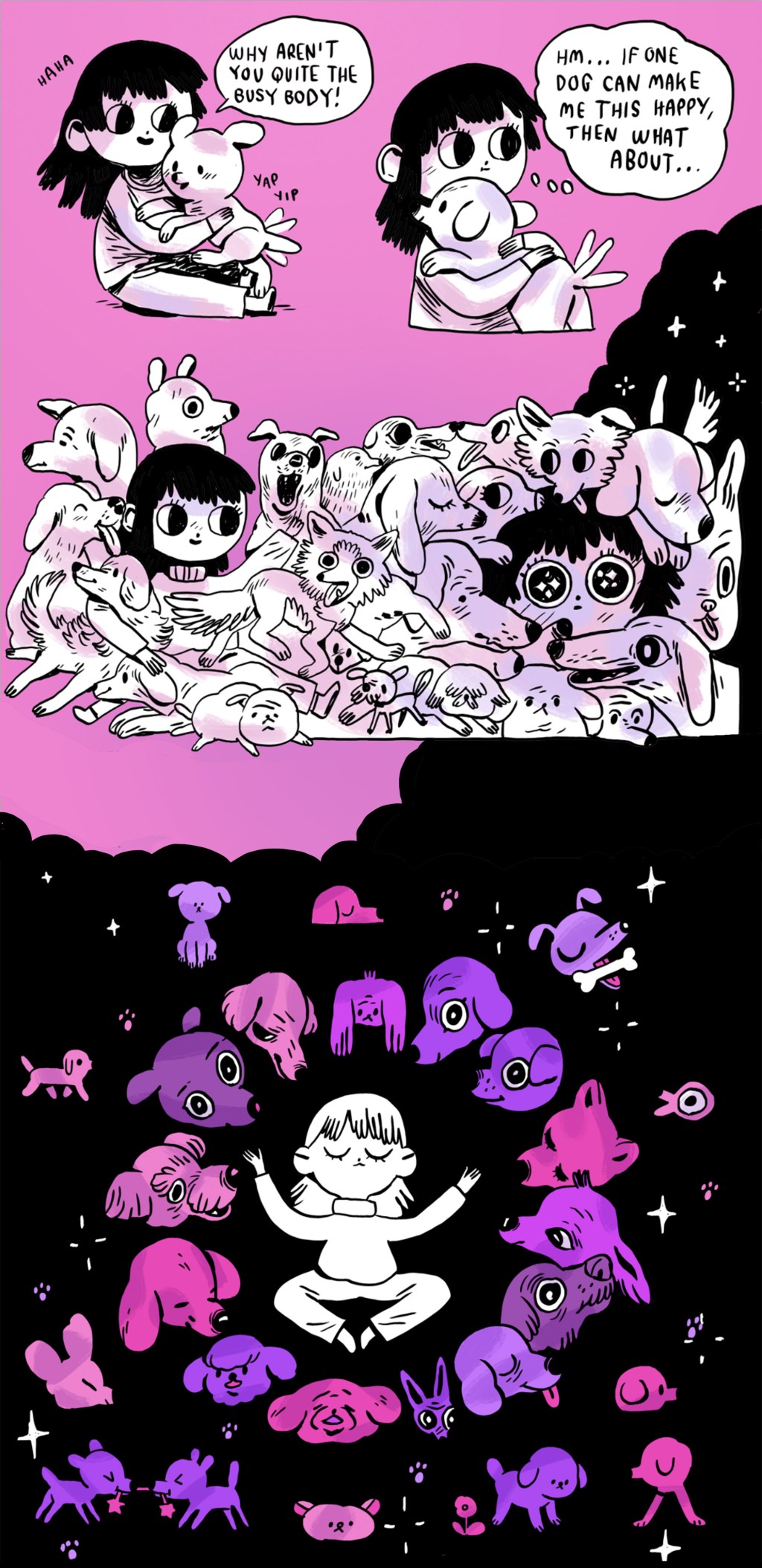 ‘Tapping, Groping, and Many Puppies,’ Today’s Comic by Ida Neverdahl