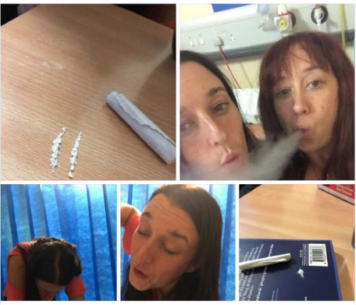 Γυναίκα Ποστάρει Φωτογραφίες με Γραμμές Άσπρης Σκόνης σε Νοσοκομείο, Μάλλον Γιατί Μπορεί