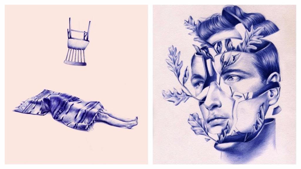 Αυτό Είναι Τέχνη: Πανέμορφες Μπλε Ζωγραφιές Φτιαγμένες Μόνο με Στιλό