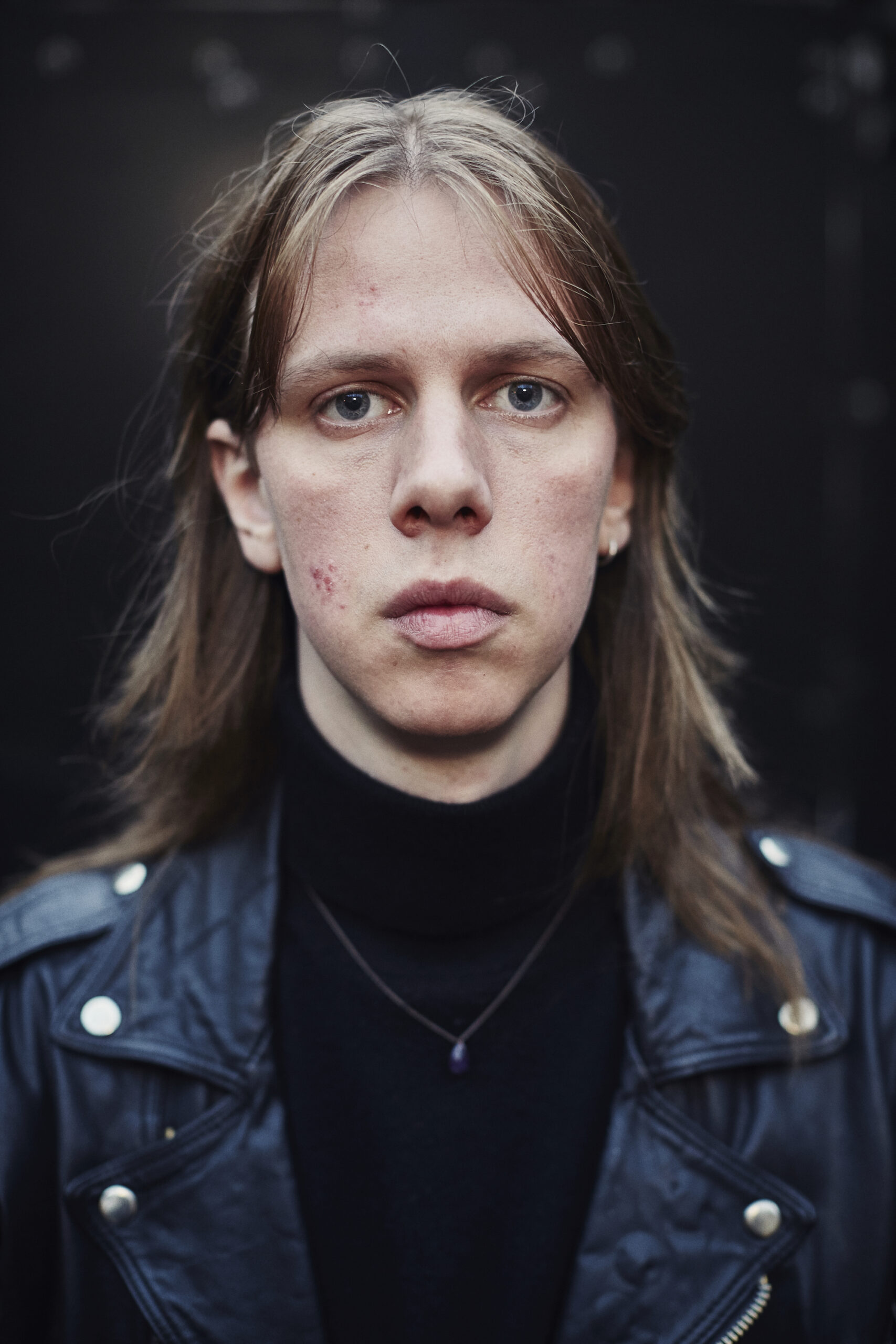 Slægts forsanger og rytmiske guitarist, Oskar Frederiksen, 2017.