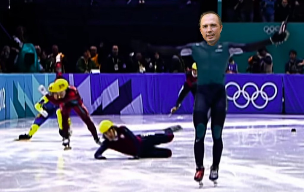 Is Peter Dutton the Steven Bradbury of Australian Politics?
