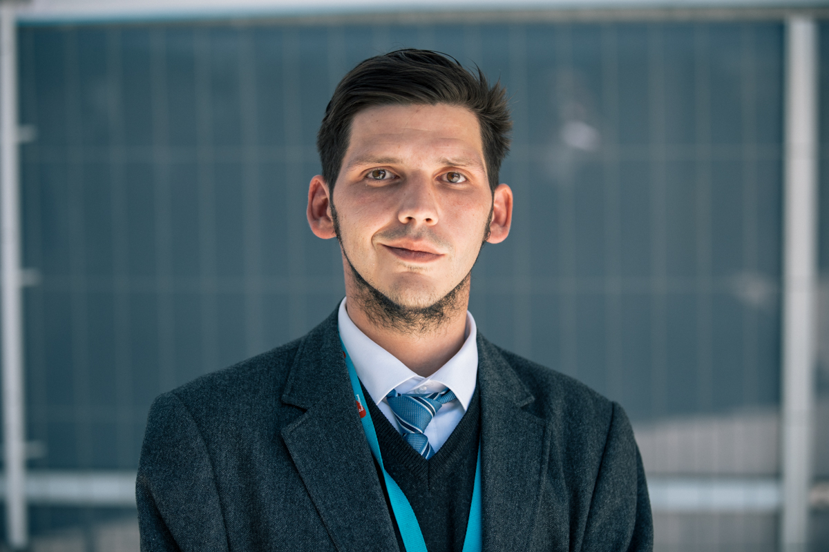 Der AfD-Politiker Christoph Merkel auf dem 9. AfD-Bundesparteitag