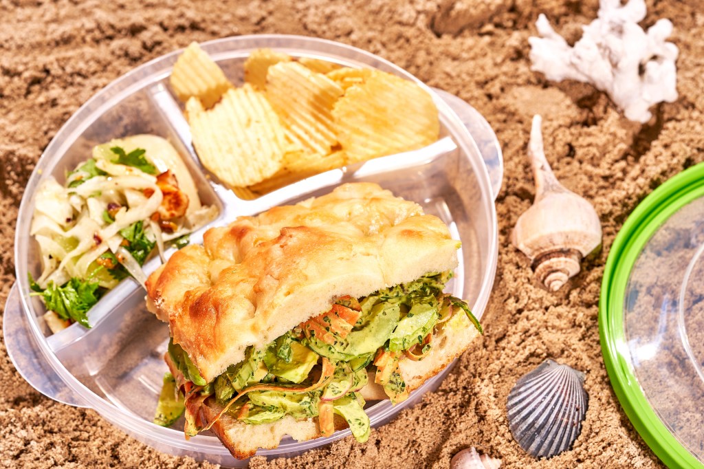 Crunchy Vegetable Sandwiches with Tahini and Avocado Recipe