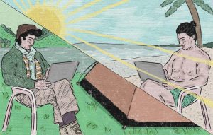 Mengintip Geliat Manusia yang Tak Pernah Mengenal Kantor