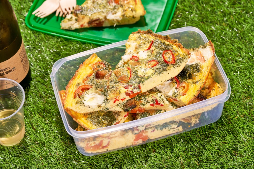 Feta, Tomato, and Dill Frittata Recipe