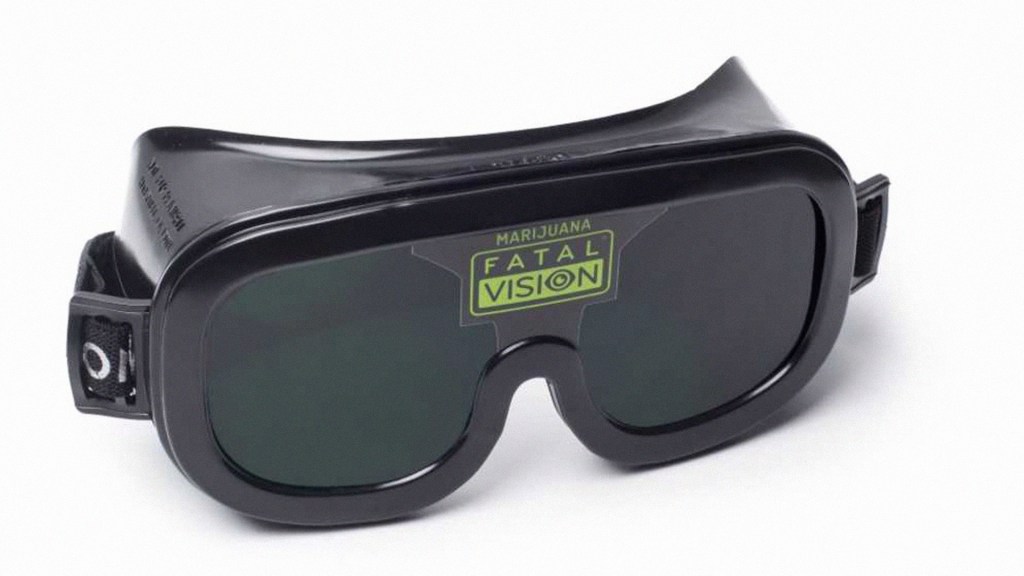 A pair of weed goggles by the military meant to simulate what it's like to be high.