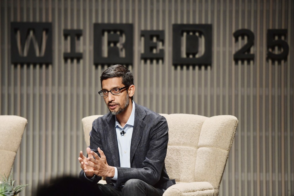 Google CEO Sundar Pichai spoke publicly Monday about controversial efforts to launch a censored search app in China — defending the decision by saying that “well over 99 percent of queries” would be served.