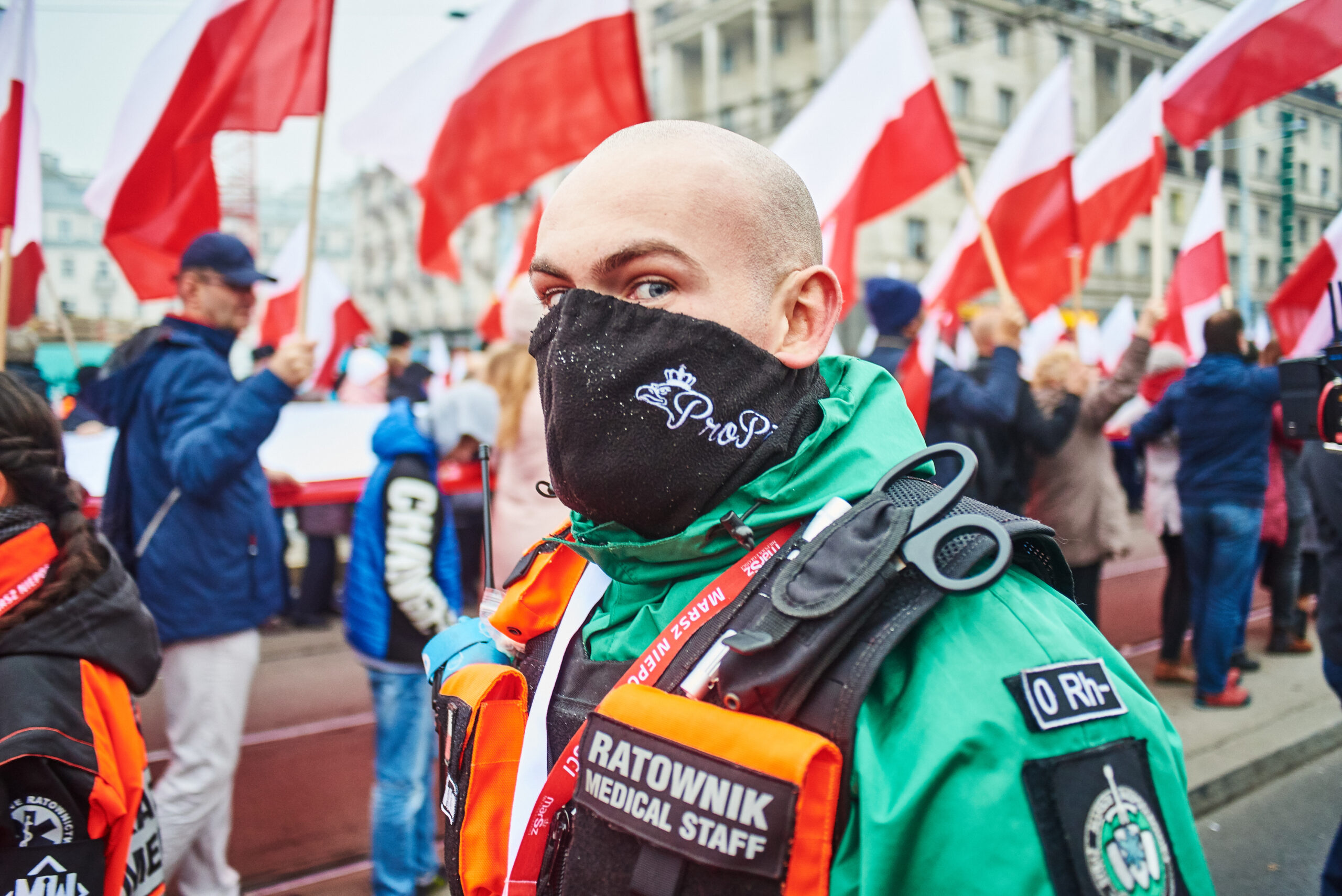 Ratownik na Marszu Niepodległości