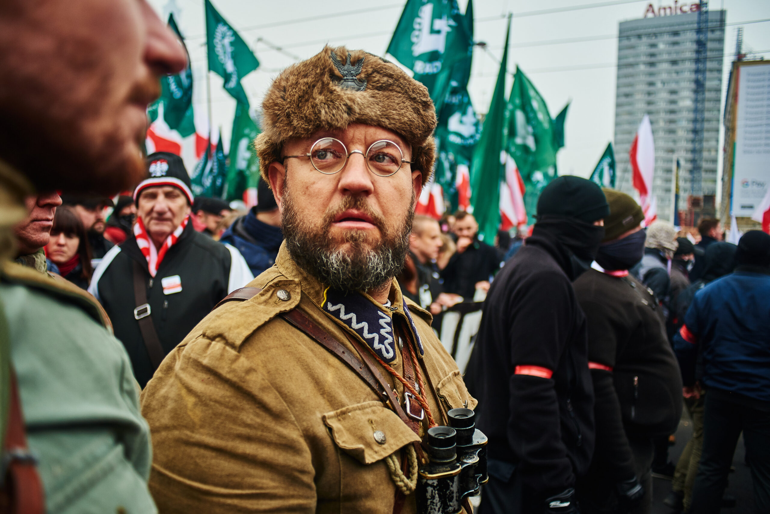 Rekonstruktor na Marszu Niepodległości