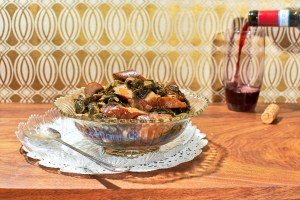 Braised Collards with Kielbasa Recipe