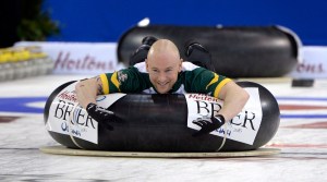 Ryan Fry at the Tim Hortons Brier men's curling championship in 2016.