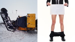 Image of pantless man who crashed into a bell island ferry terminal afters stealing a snow plow