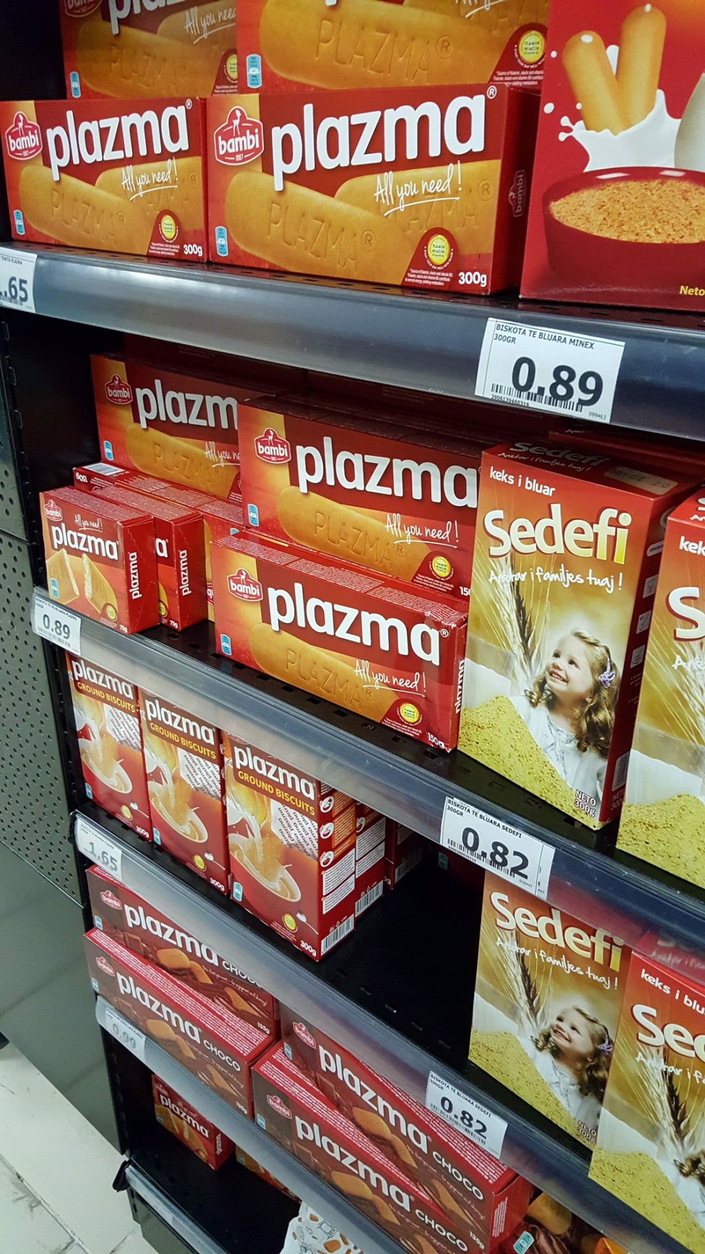 Koji srpski proizvodi se prodaju u prodavnicama u Prištini