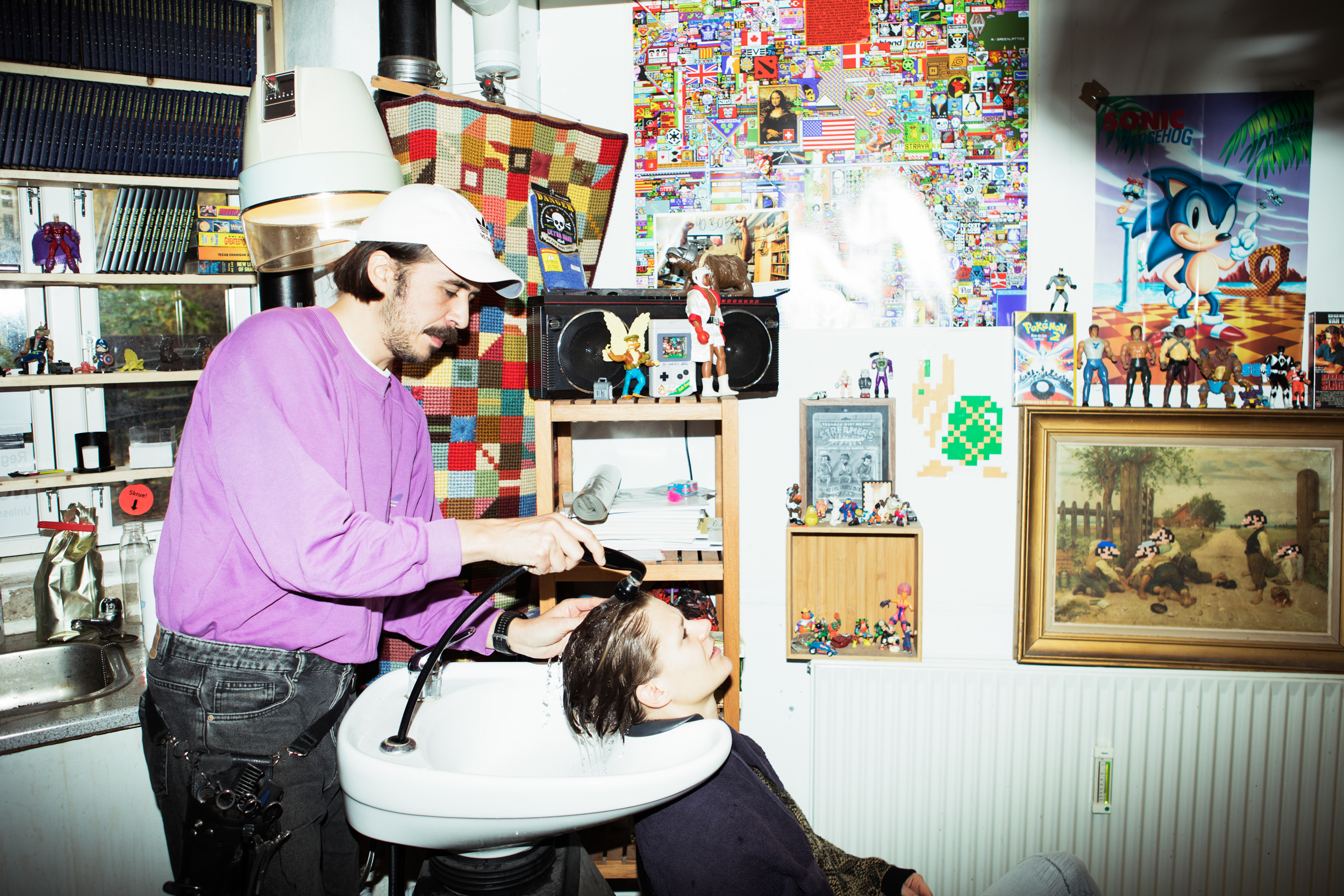 Billede af alt legetøjet i butikken.