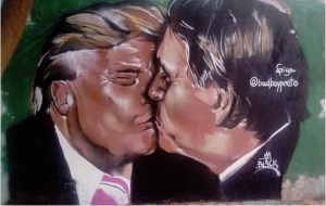 beijo Trump Bolsonaro