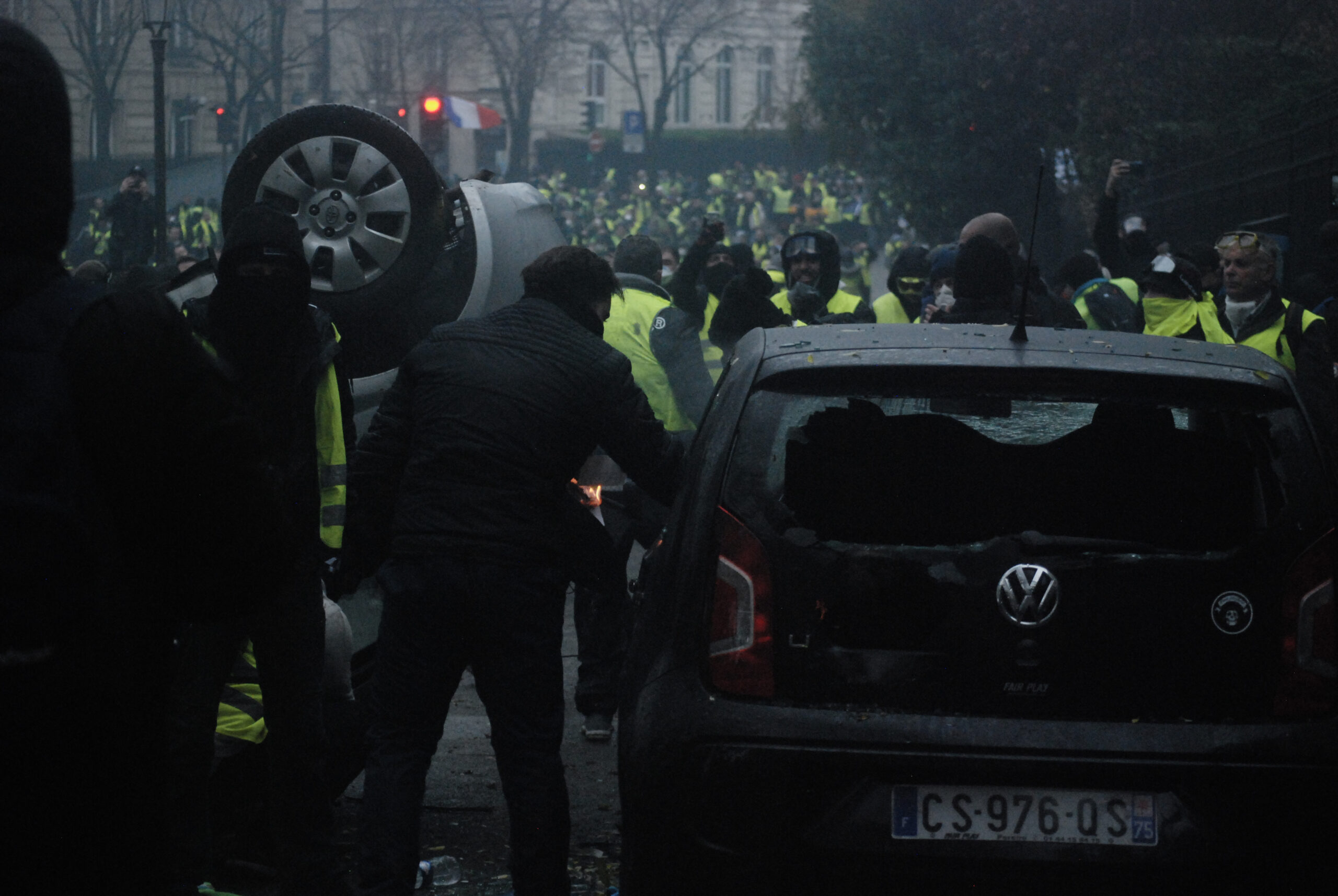 chalecos amarillos paris protestas disturbios fotos