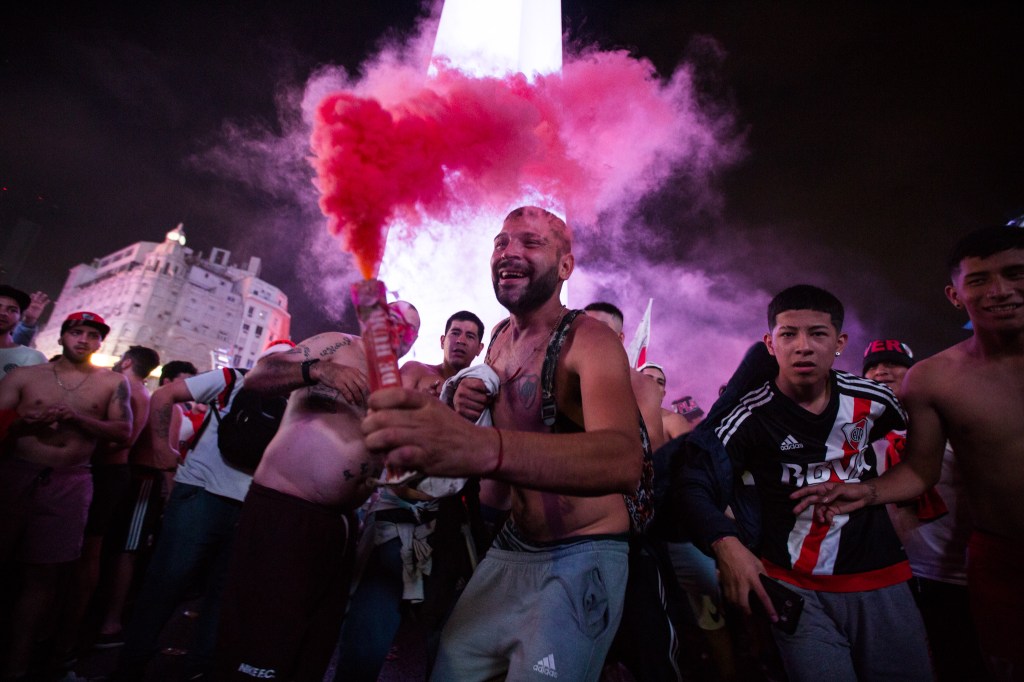 Así fue la celebración de la hinchada de River en el obelisco
