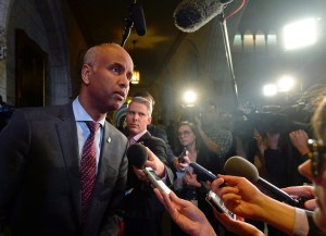 Ahmed Hussen took aim at Canadian Conservative leader Andrew Scheer.