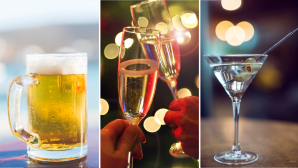 beer champagne cocktail Triptych