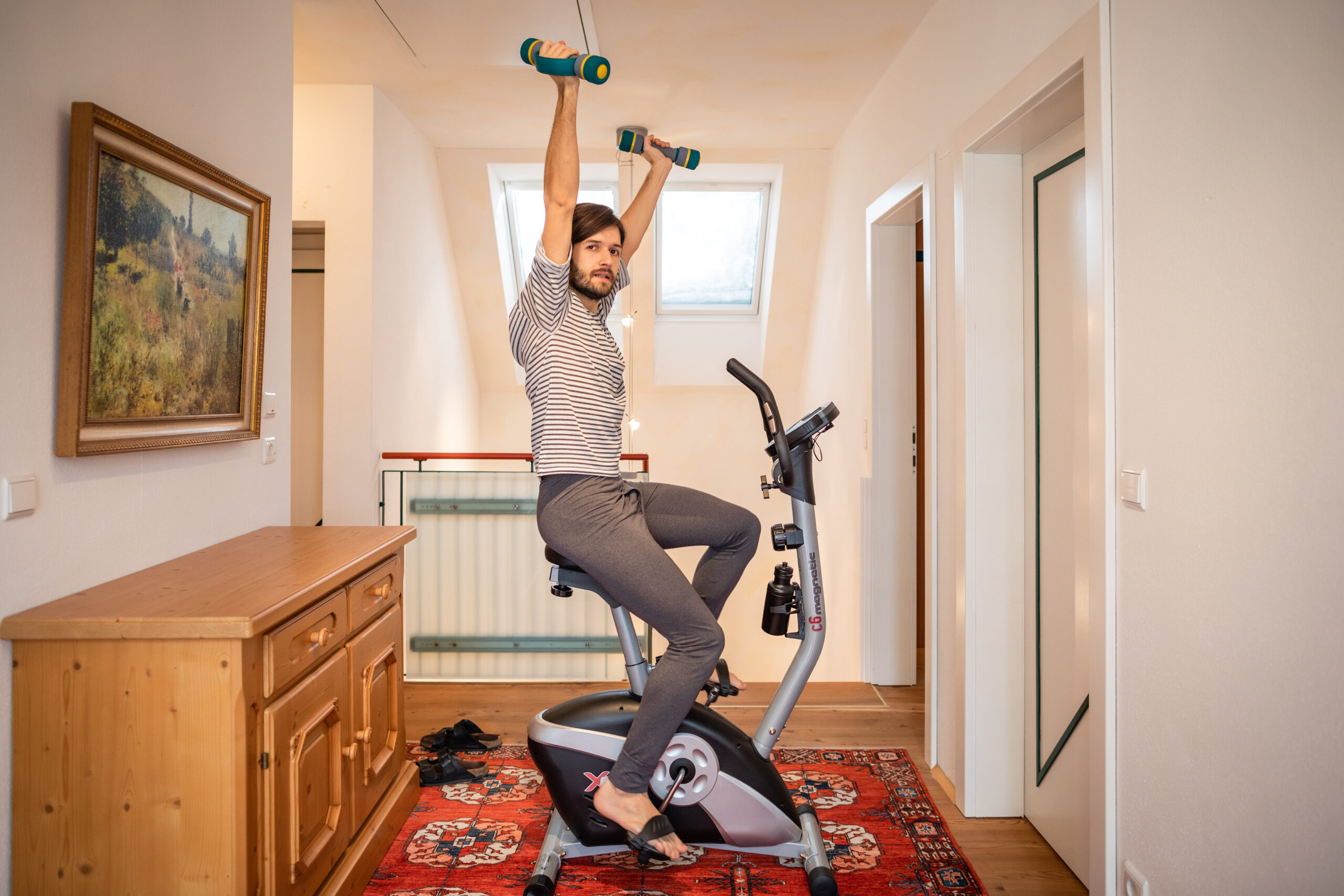 Michael Buchinger bei seinem Workout