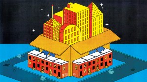 Amazon HQ2 illo by George Wylesol