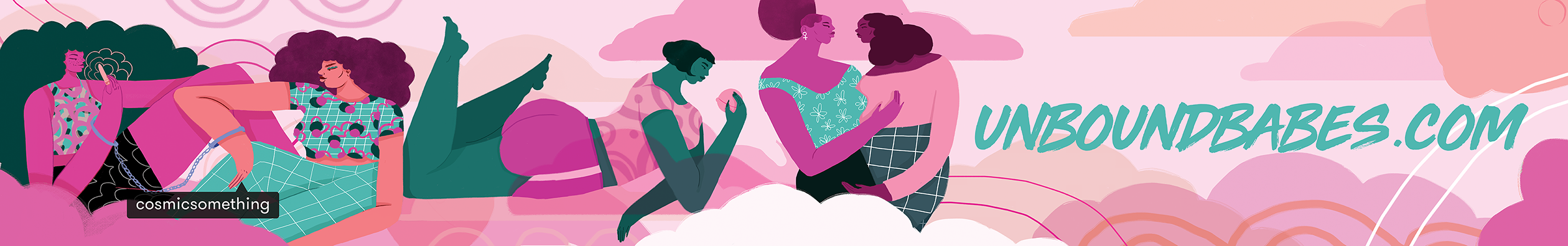 unbound ad featuring women holding sex toys