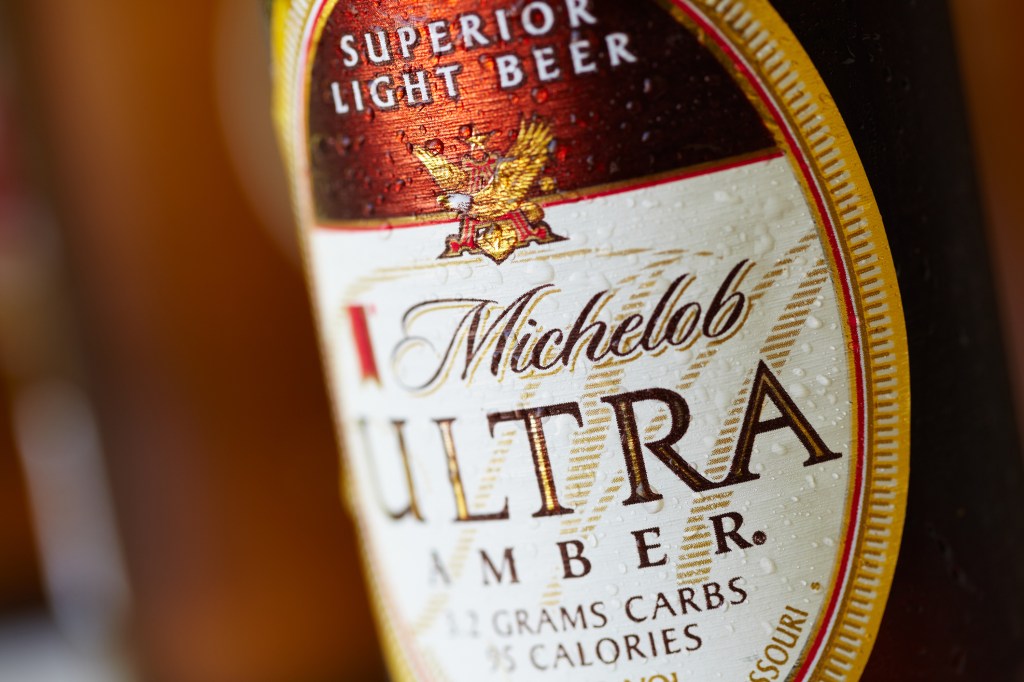 bottle of michelob ultra amber