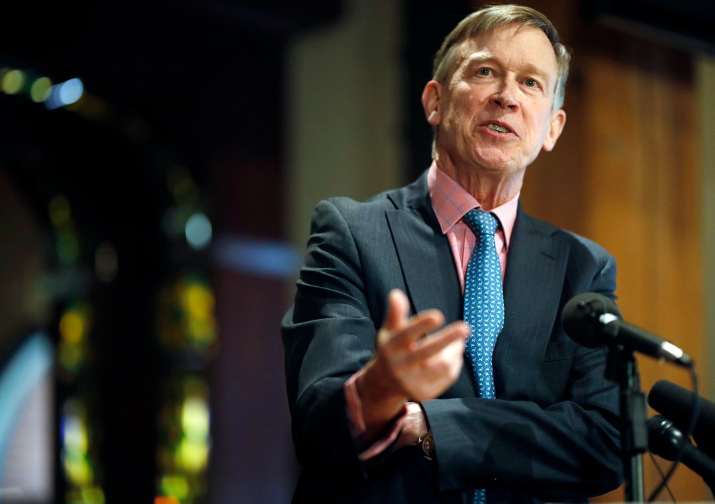 Democratic presidential candidate John Hickenlooper shared a story about that time he took his mom to see a pornographic film in the 1970s.