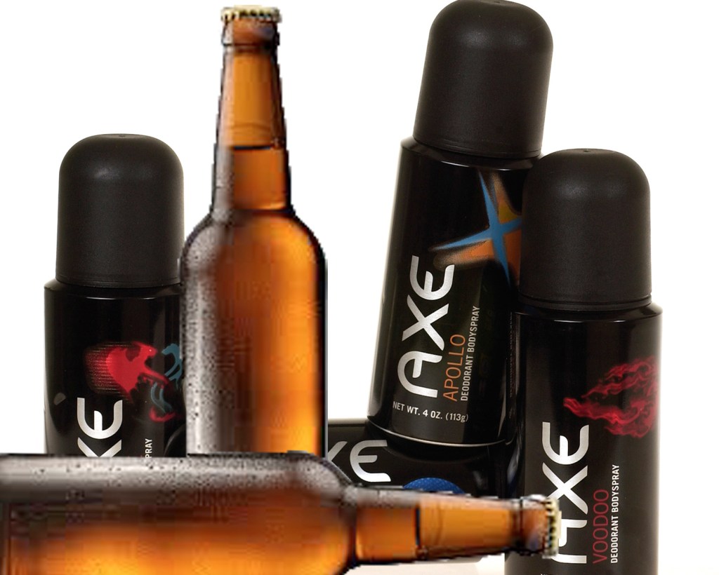 axe beer spray