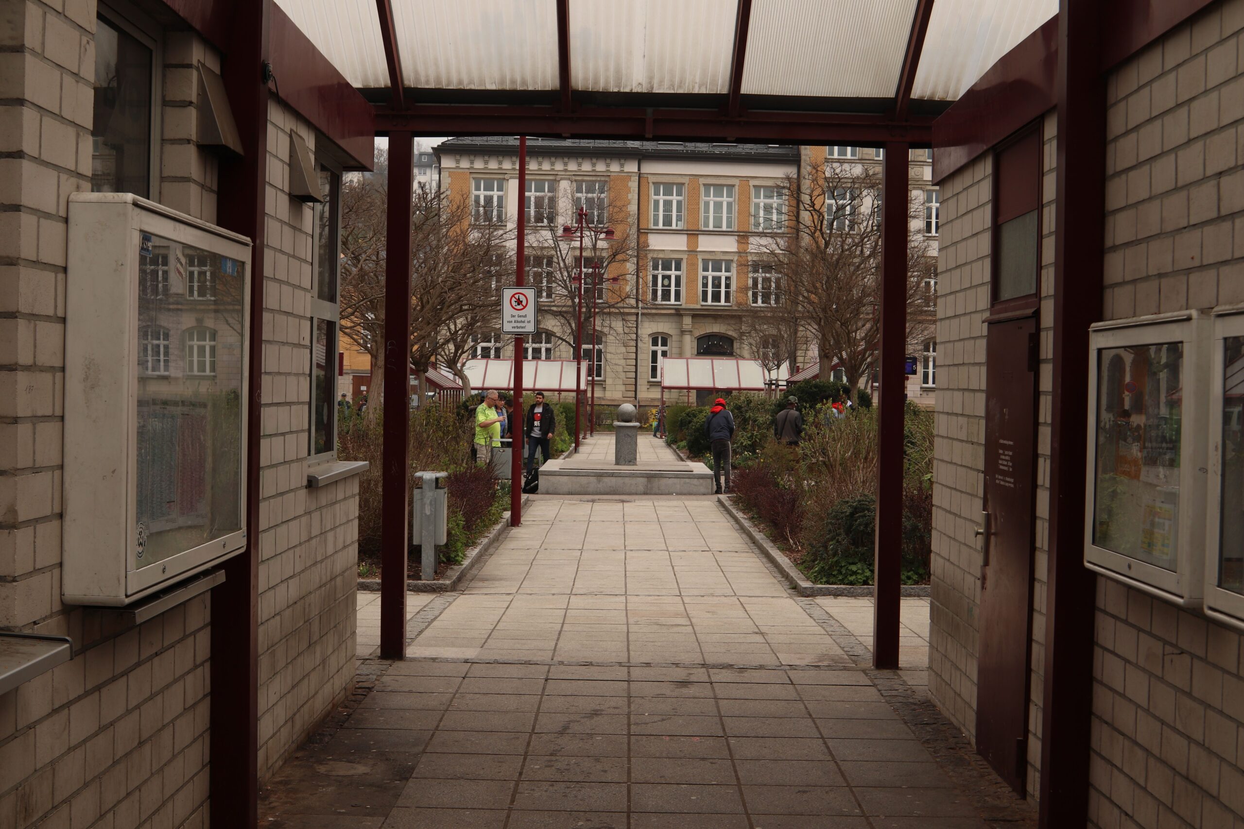 Postplatz in Aue im Erzgebirge