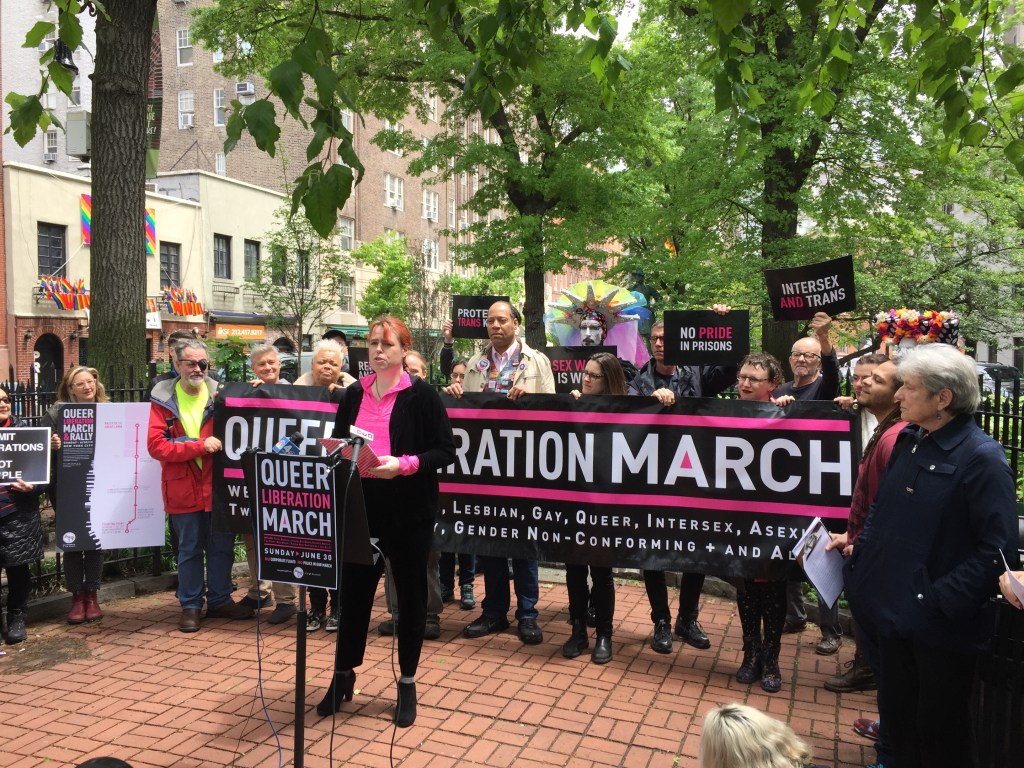 A coalition of LGBTQ groups announced Tuesday a countermarch to New York City’s LGBTQ Pride Parade.