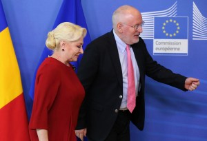 viorica dancila si frans timmermans
