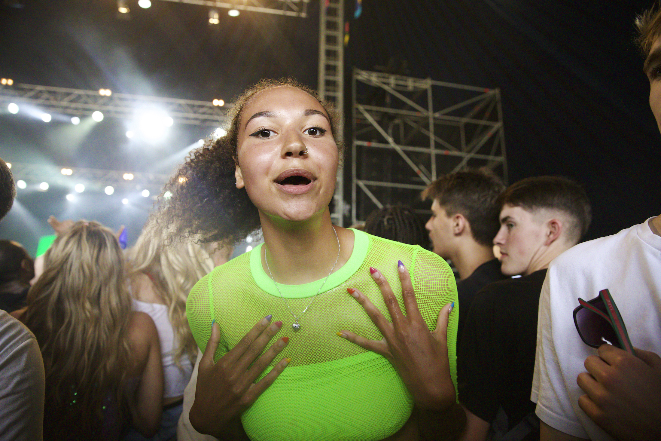 Crowd at Noisey Stage at Lovebox festival 2019