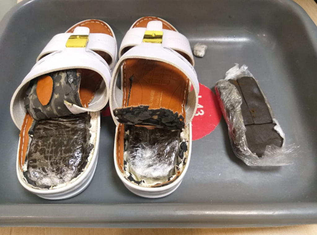 Man caught smuggling hash in his slippers