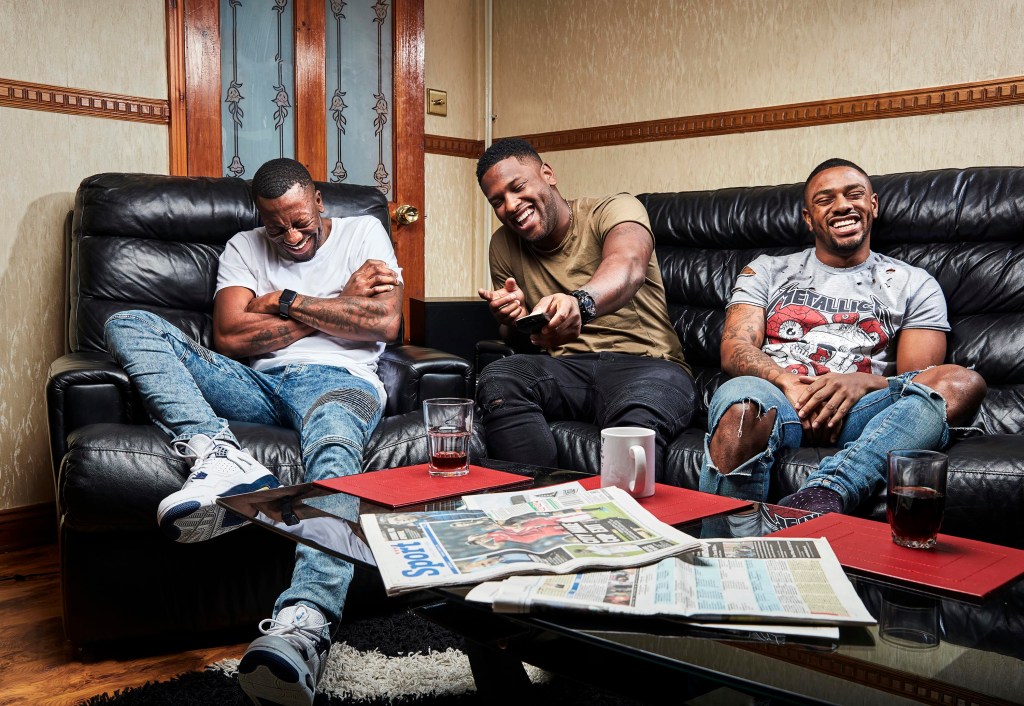 Tremaine, Twaine and Tristan from Googlebox