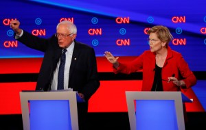 warren sanders debate