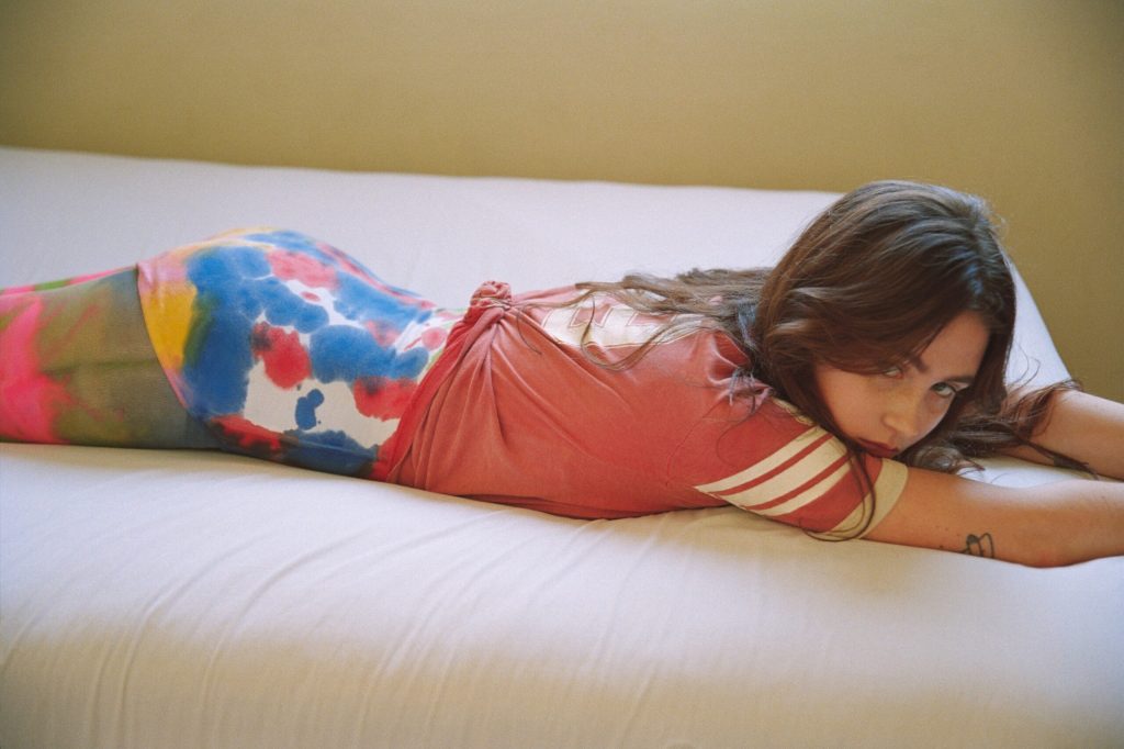 Clairo bedroom portrait